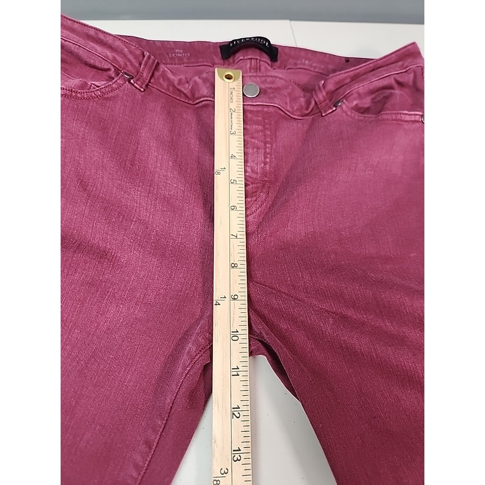 Liverpool Skinny Womens 14/32 Jeans High Rise Burnt Red Style XM2129LQY Stretch - Picture 4 of 9